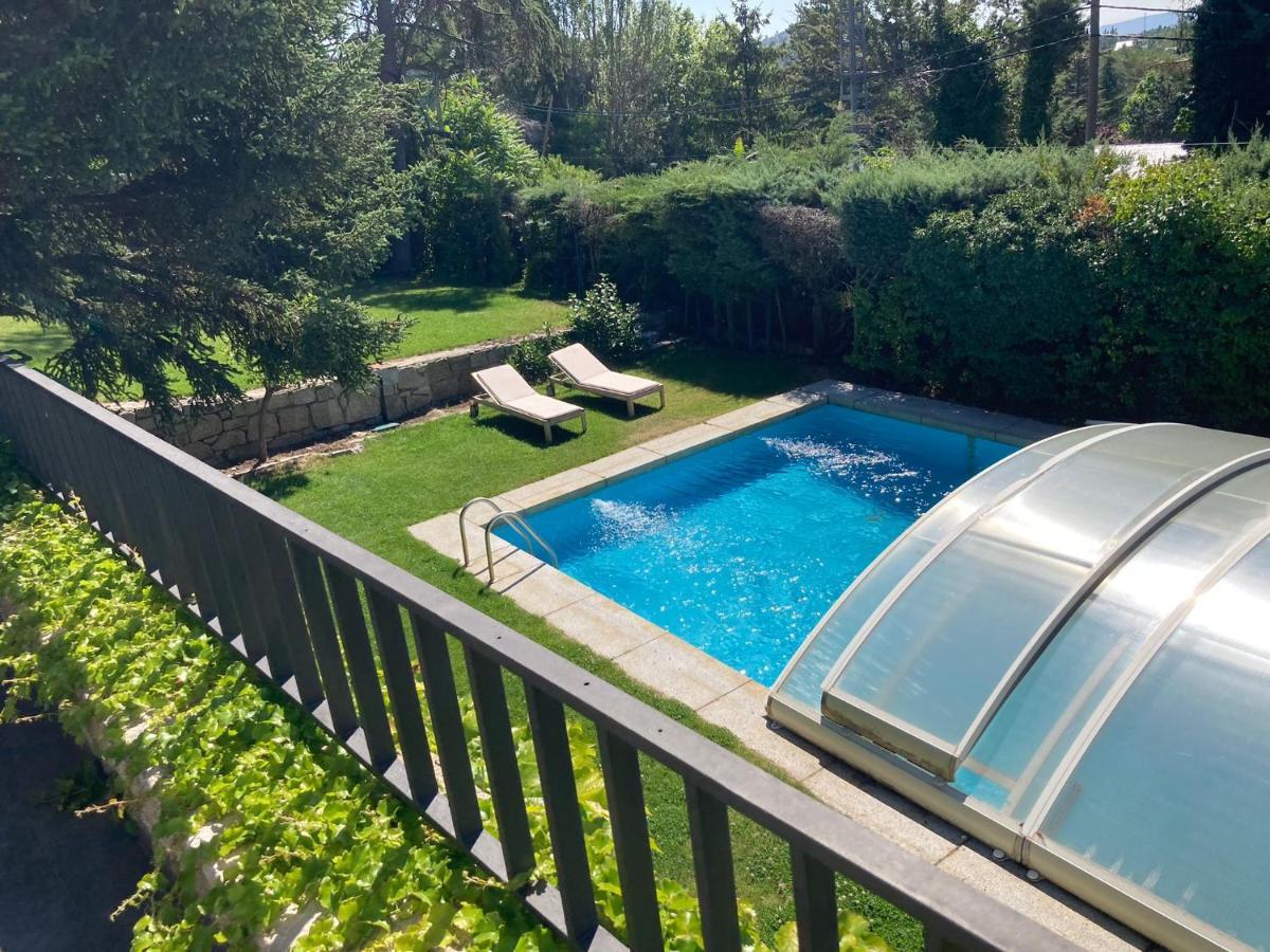 Los Cedros, Gran Chalet Con Piscina Y Apartamento En نافاثيرّاذا المظهر الخارجي الصورة